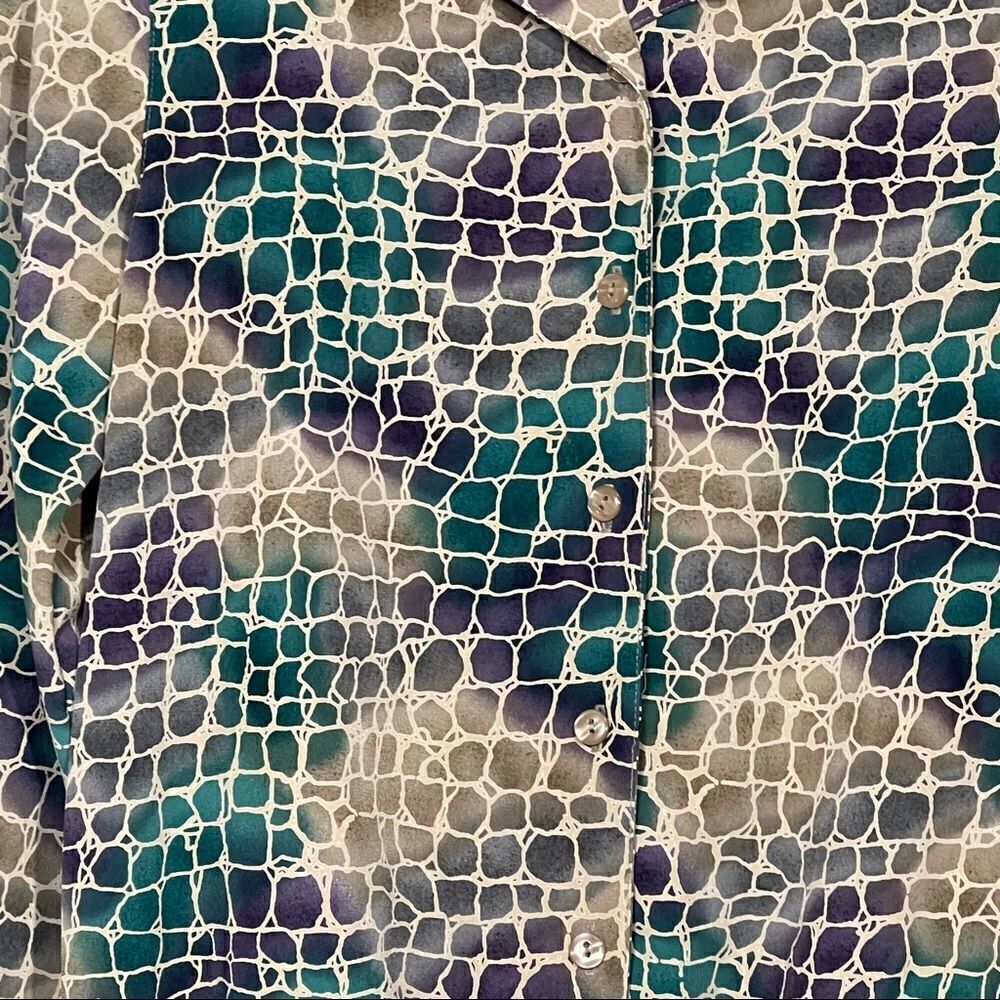 Alfred Dunner Pullover Button up Blouse - Picture 4 of 16